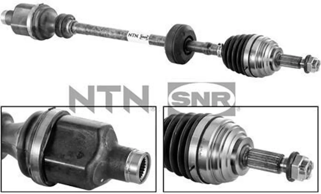 Cardan Droit pour Réparation Logan - Arbre SNR DK55.008 OE 7701209242
