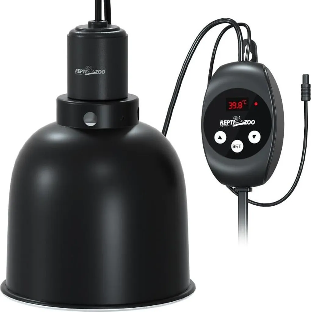 Lampe Chauffante pour Terrarium avec Thermostat Intégré Repti-Zoo 100W