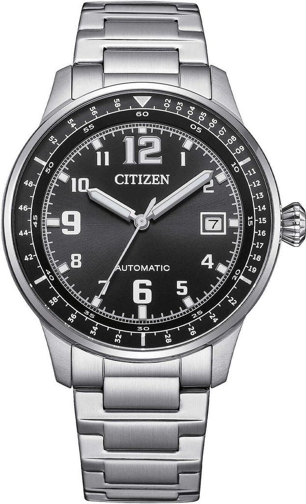 Mechanishe Citizen Silber Mit Schraube Kollektion Meccanico Aviator - mann