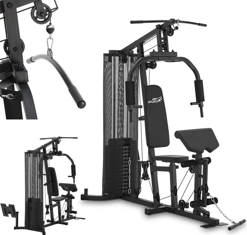 ArtSport Kraftstation ProfiGym 3000 - 14 Gewichte, 77 kg - Produktbild 