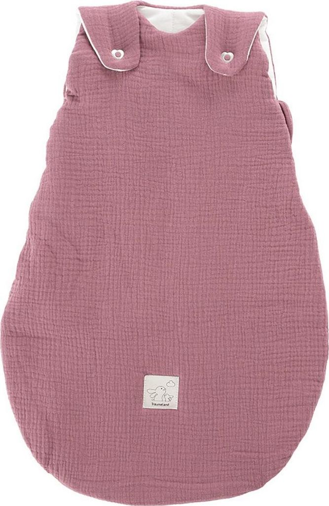 Träumeland Ganzjahres Schlafsack Baumwoll Musselin pflaume Größe 80/86