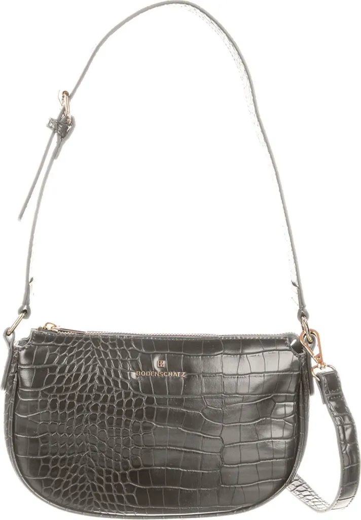 Sac de Soirée Gris pour Femme - Pochette Bandoulière Élégante en Cuir