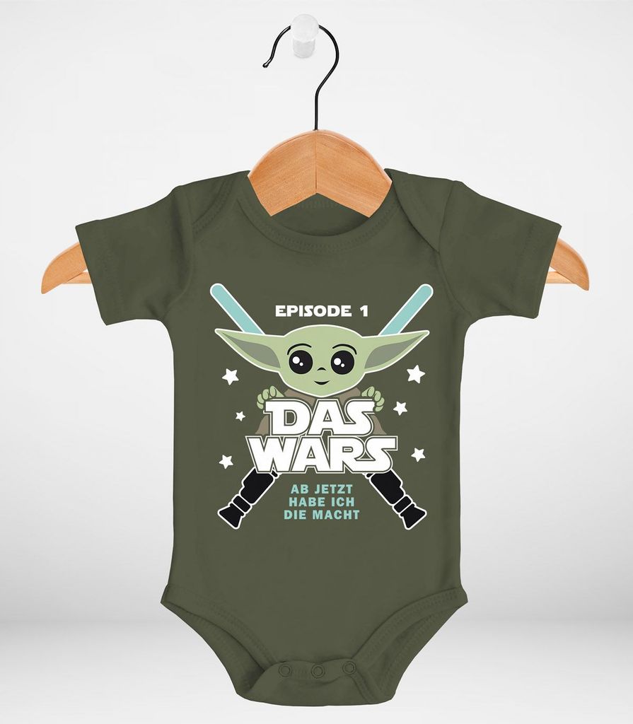 Baby T-Shirt kurzarm Babyshirt Das Wars ab jetzt habe ich die Macht Moonworks® 
