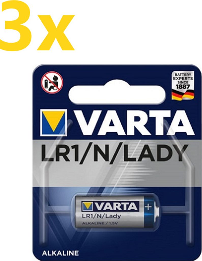 3x Varta Professional Electronics 4001 Lady Batterie 1er Image du produit 