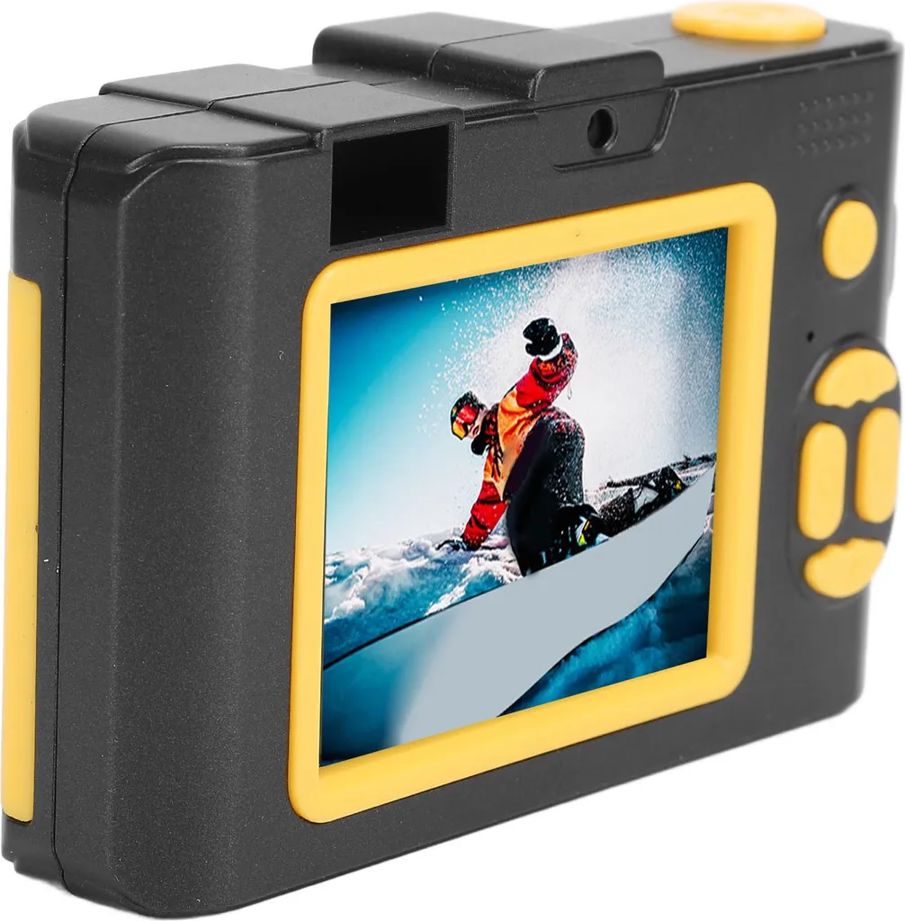 Fotocamera digitale 1080P 50 MP HD con doppio obiettivo Wireless 16X Zoom Anti Shake compatta con riproduzione MP3 per fotografia video Vlogging Giallo