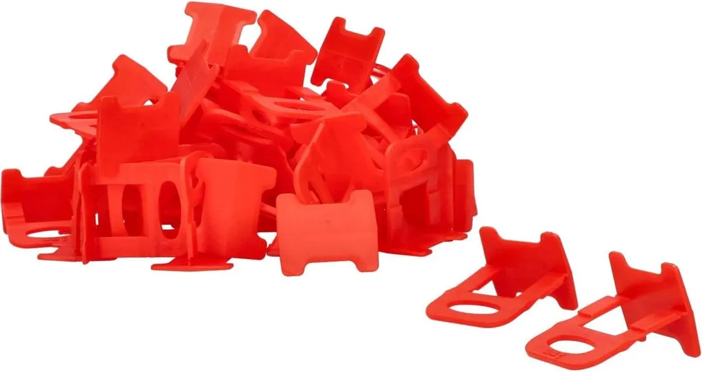 KOTARBAU® 100 pz. Sistema di livellamento per piastrelle rosso - 1