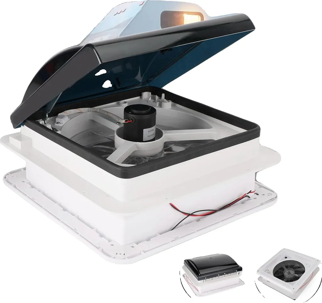 Ventilation de toit 12V pour camping-car - Idéal pour évacuer la chaleur
