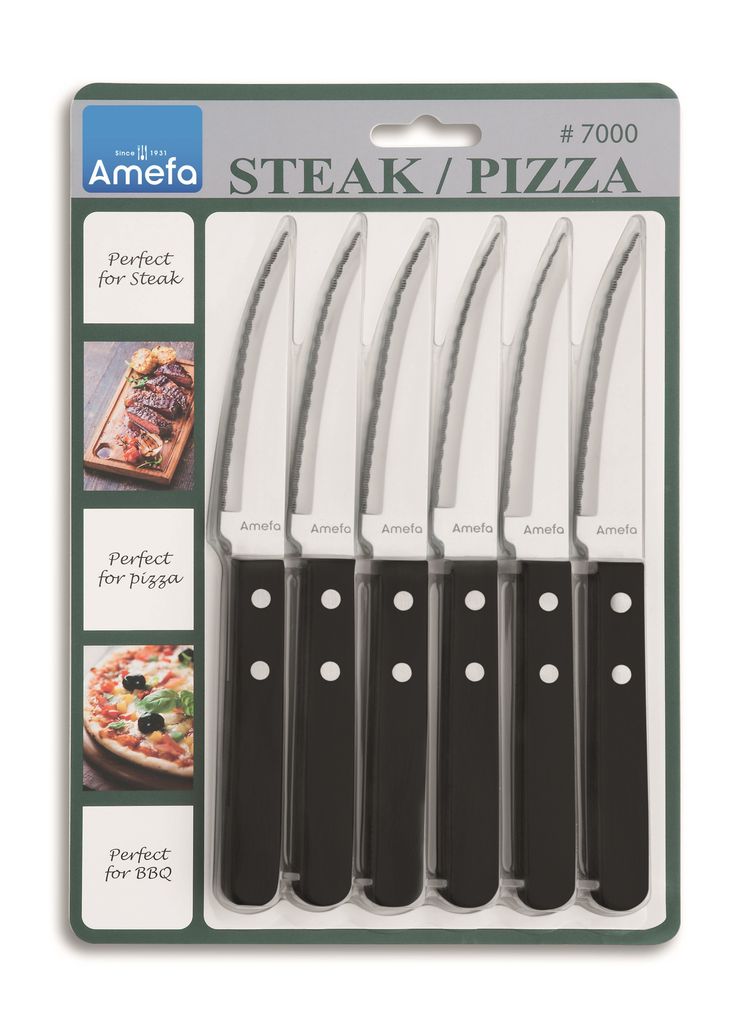 Amefa 6-tlg. Steakmesser Set PIZZA Produktbild 