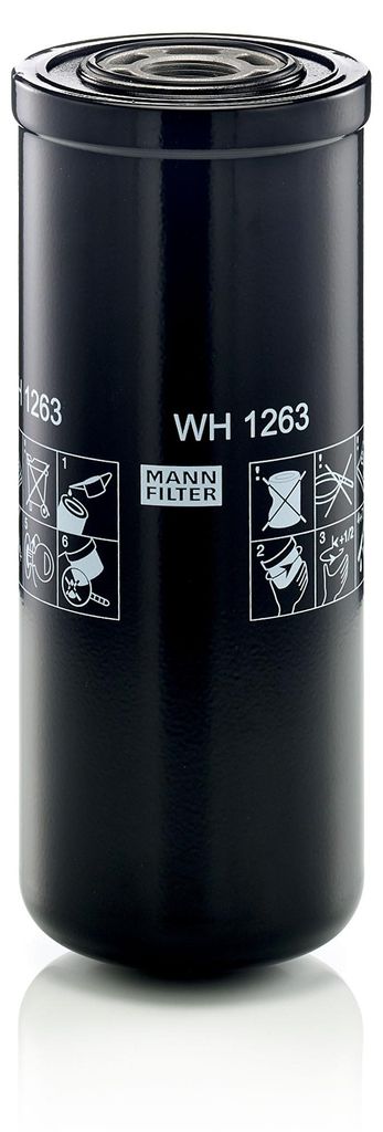 Filtro idraulico di lavoro originale MANN-FILTER WH 1263 Immagine del prodotto 