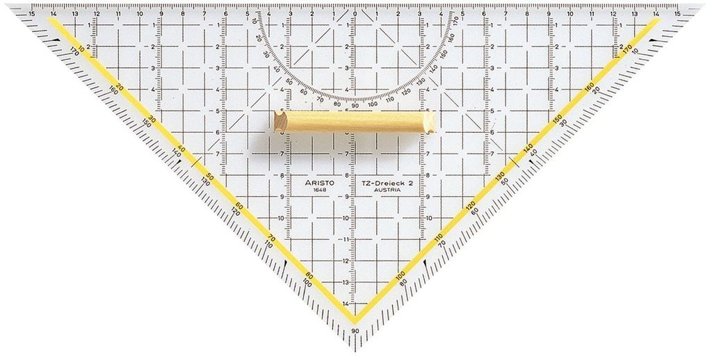 Aristo AR1648 Triangle à dessin TZ-Dreieck®, Plexiglas®, Image du produit 