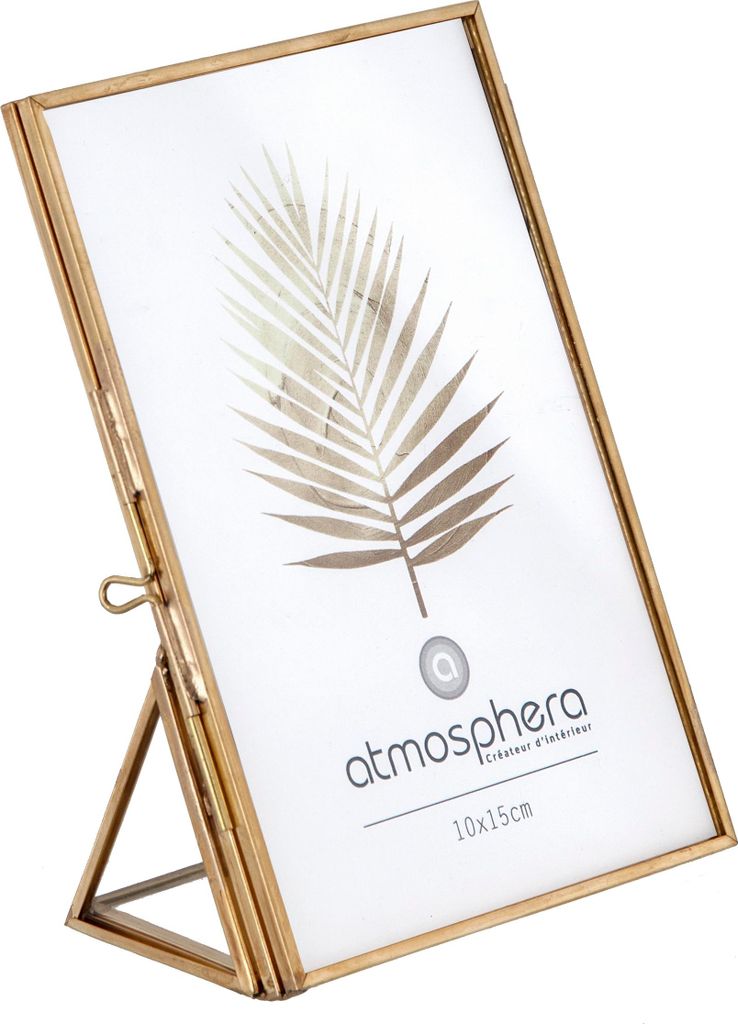 Fotorahmen "mood" metall goldfarben 10x15cm - Atmosphera créateur d'intérieur
