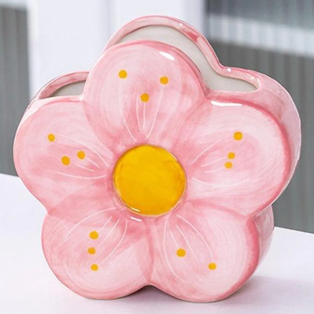 Stylo rose fleurs kawaii idéal pour journal intime et bureau design