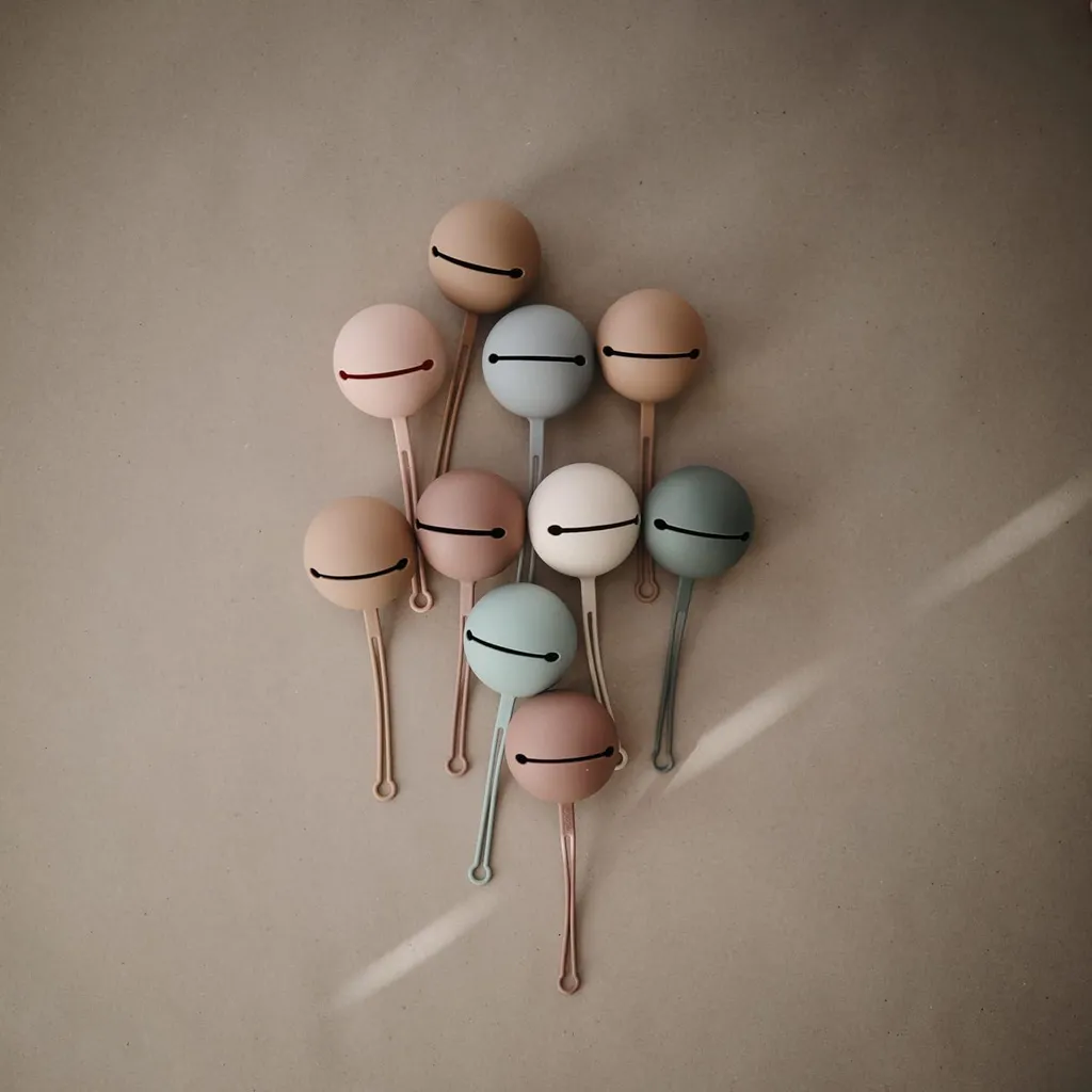 Étui à sucette Mushie Silicone Pacifier Case Khaki pour bébé - 9