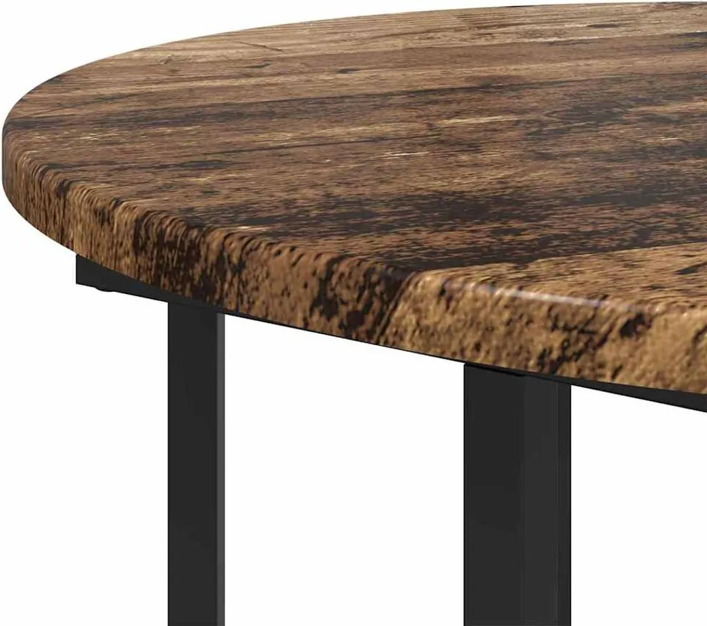 Tavolini Consolle Design 2 Pezzi Legno Vecchio e Metallo Nero 2025 - 7