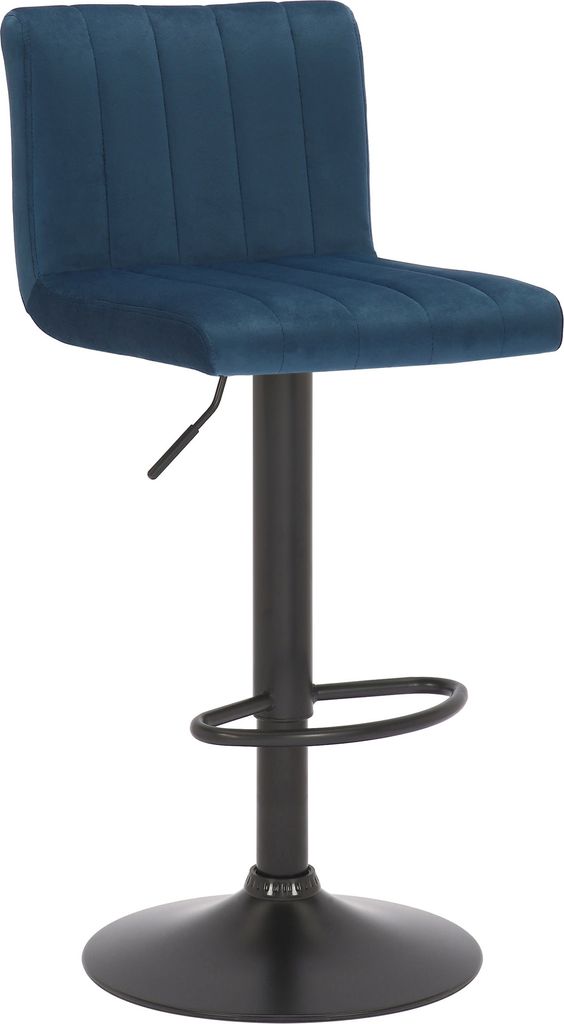 Barhocker HLO-CP231 Samt blau