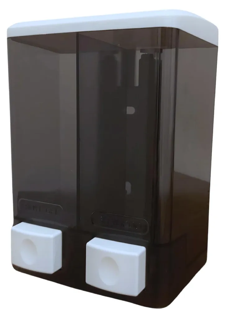 Distributeur double de savon liquide mural pour hôtels et gymnases