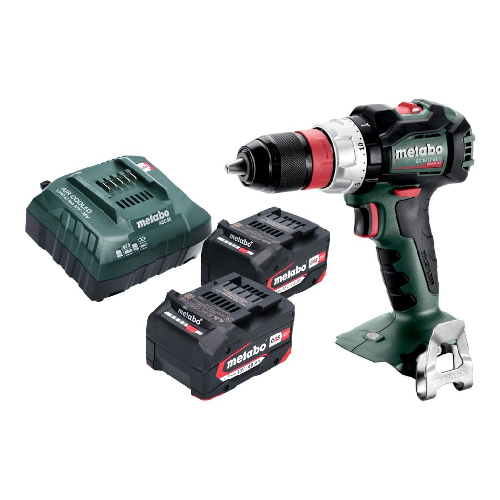 Metabo BS 18 LT BL Q Akku Bohrschrauber 18 V 75 Nm Brushless + 2x Akku 4,0 Ah + Ladegerät