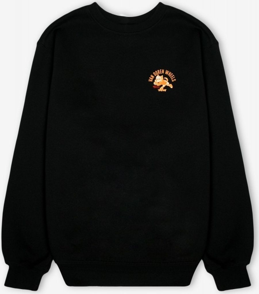 Schwarzes Herren-Sweatshirt Vans Bark Loose Crew-M