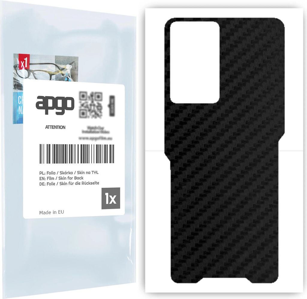 apgo Rückseite Schutzfolie für Doogee S97 Pro - Hinten Schutzfolie Carbon, Rückseite Folie schützt vor Kratzern und Fingerabdrücken
