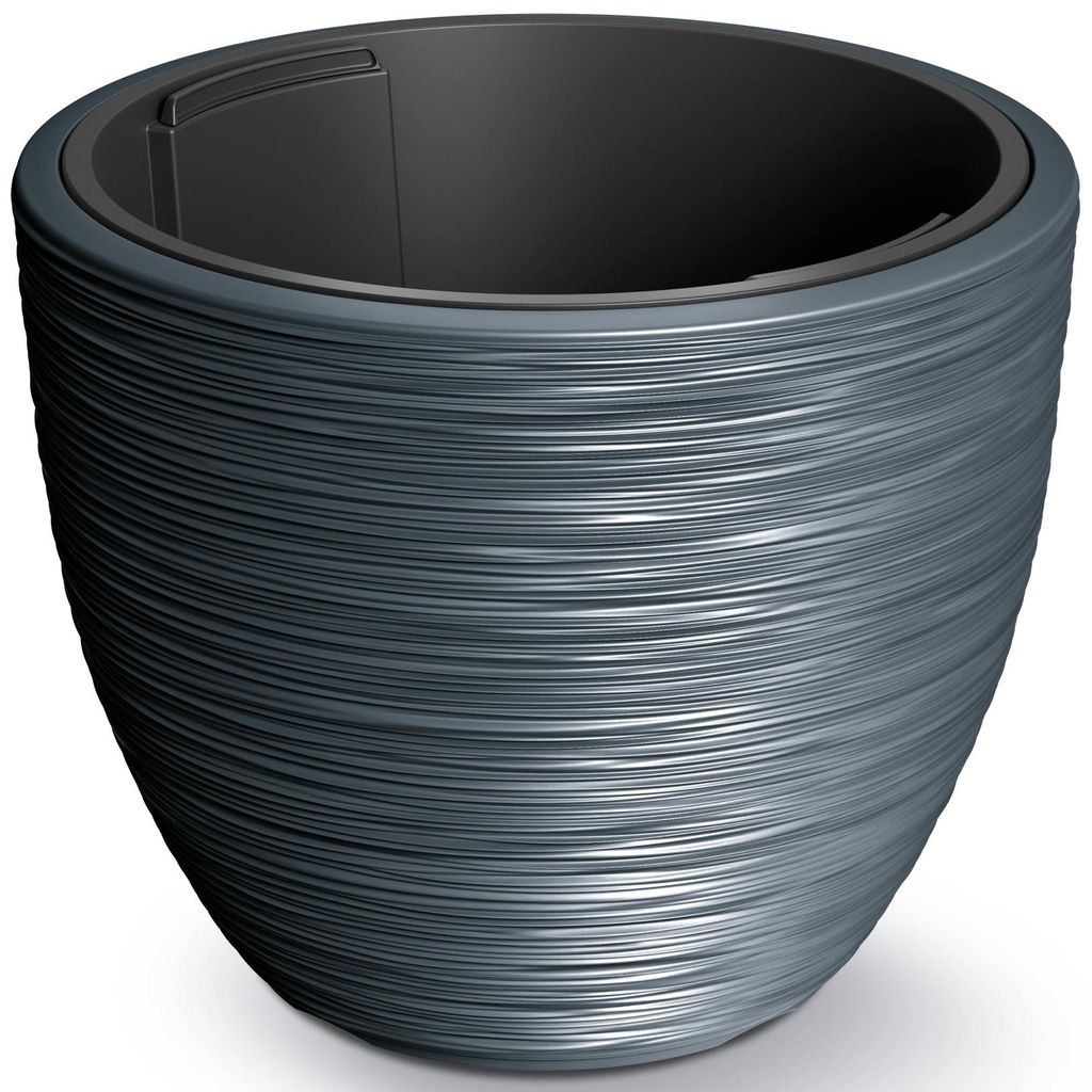 Prosperplast Blumentopf Furu - Kunststoff - Anthrazit - D39 Produktbild 