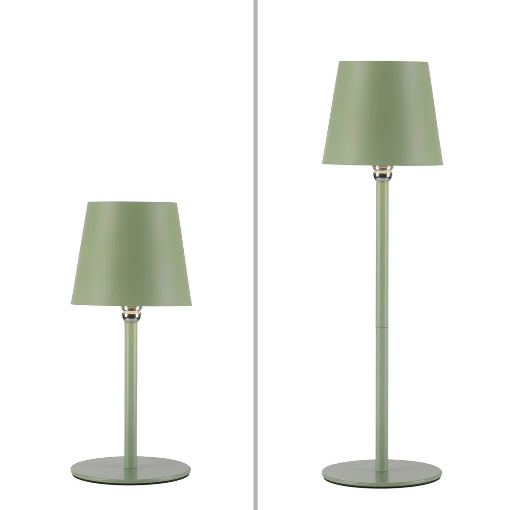 Just Light Lampe de table à accu BOTERIA LED sans fil IP44 dimmable - 9