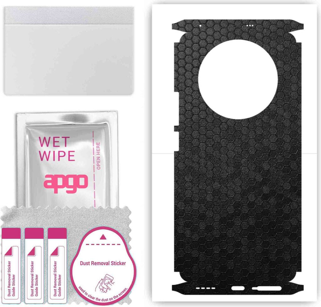 apgo Rückseite + Seiten Schutzfolie, Skin, kompatibel mit Realme 11 Pro, Hinten Displayschutzfolie aus Vinylfolie, kratzfest, einfache Montage - S...