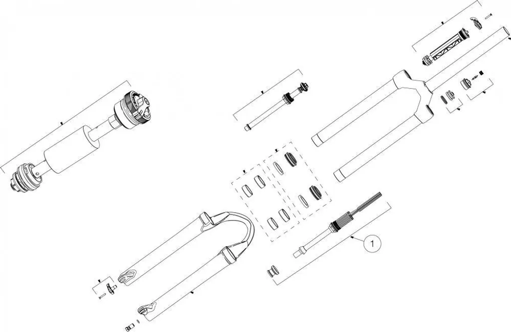 Unité de suspension pneumatique Manitou Markhor M30 pour VTT 26 pouces