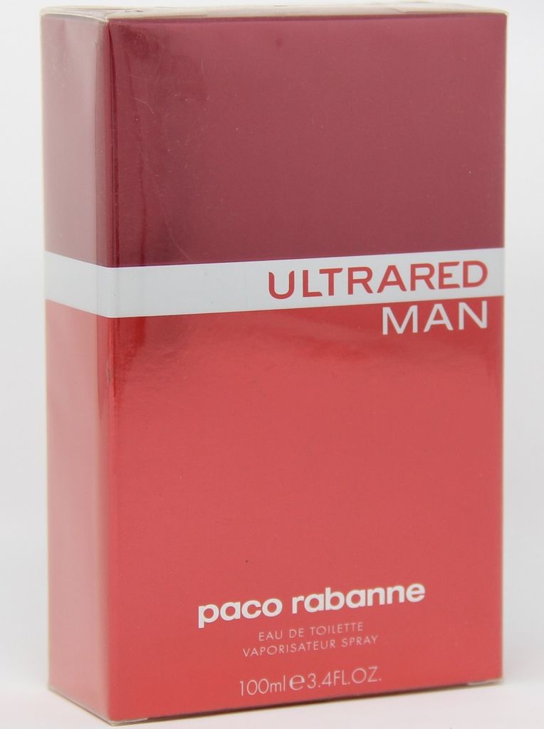 A product box for Paco Rabanne Ultrared Man Eau de Toilette.