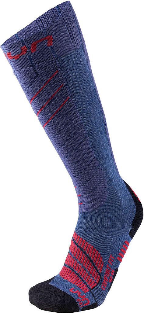 UYN Skisocken Comfort Fit Herren jeans melange/red 35-38