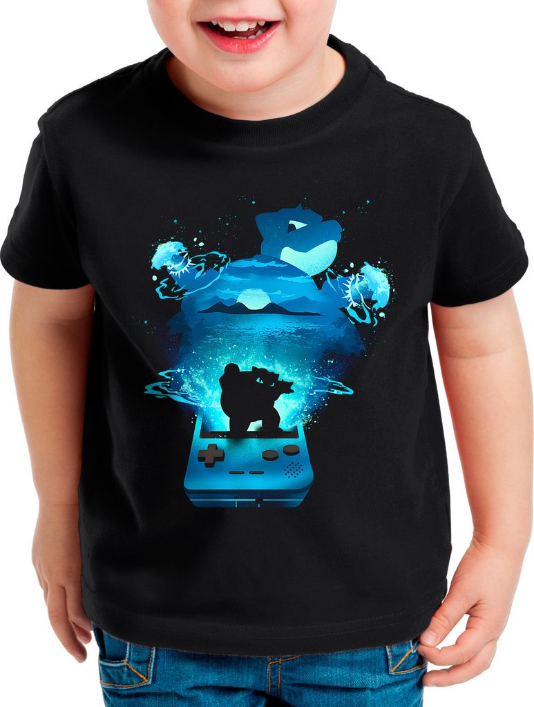 BaumwolleCloud Blue Edition Kinder T-Shirt monster game online