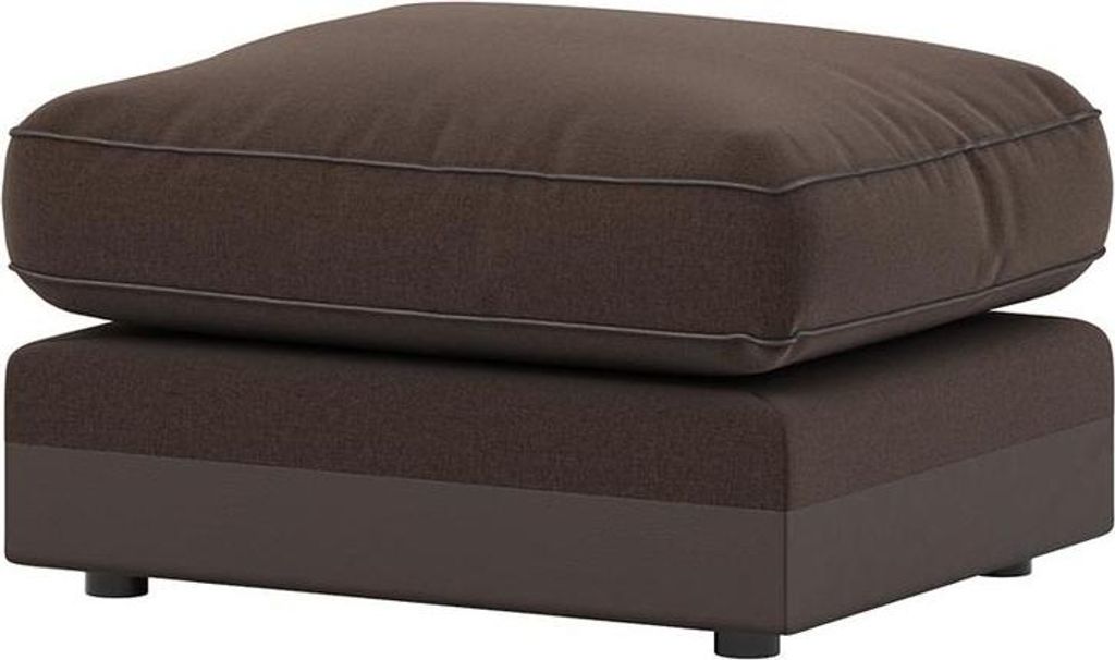 Polsterhocker Dillon-Malmo 28/Casco brown-Polyesterfasern + Schaumstoff