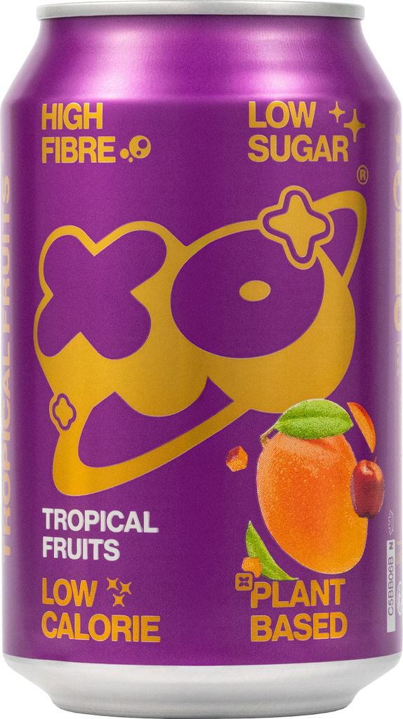XO SODA Tropical Fruits Soda 12x330ml Tray Produktbild 