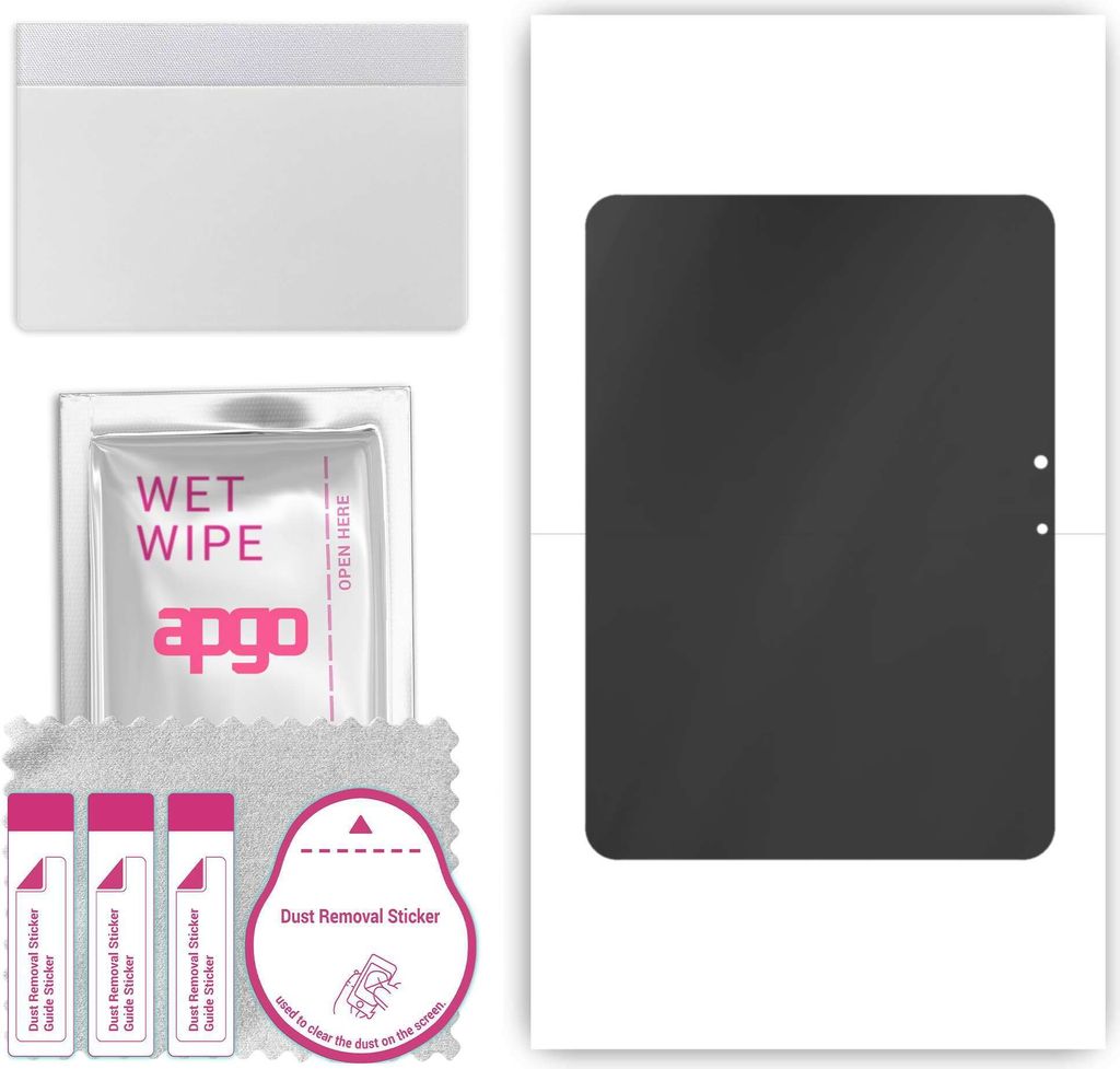 apgo Hydrogel Blickschutzfolie, Matt, kompatibel mit Vivo iQOO Pad, Privacy Displayschutzfolie, Schutzfolie mit Positionierhilfe, Anti-Spy, kratzfe...