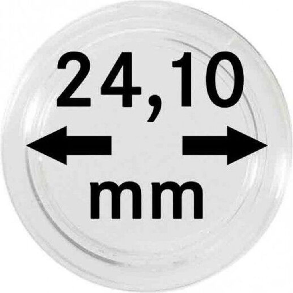 Lindner S22702410P Münzkapseln 24,10 mm-10er Pack