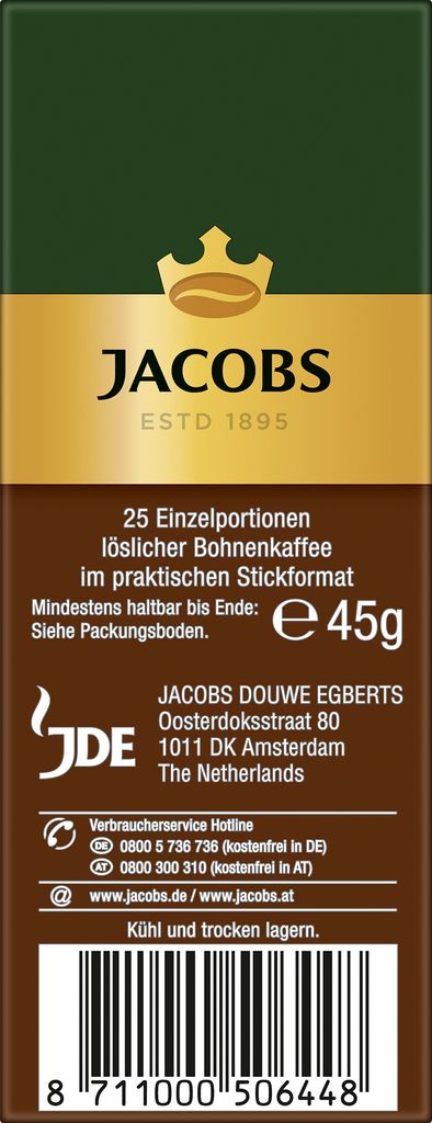 Jacobs Typ Espresso Sticks | löslicher Kaffee | 25 Produktbild 3
