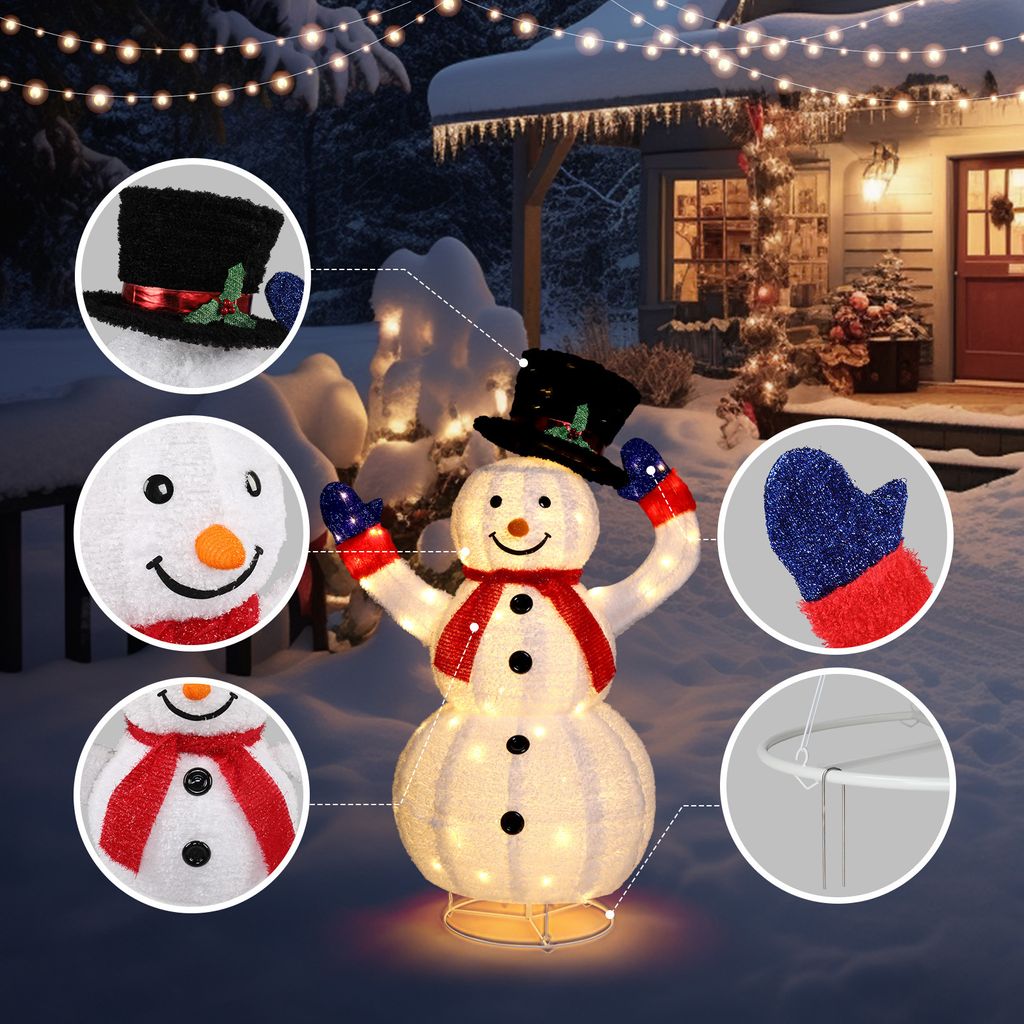 FCH LED-Schneemann,Weihnachtsdekoration für den Produktbild 4