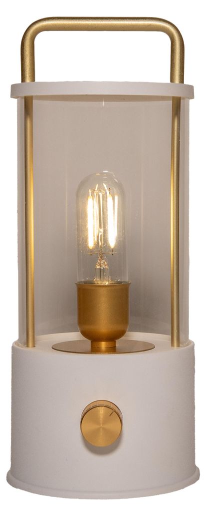 Camping-Tischlampe/Laterne Elin - weis - 25 cm - dimmbar - Produktbild 