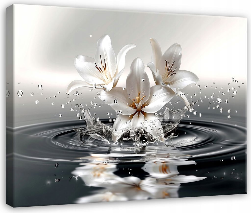 Leinwandbild Wandbild Blumen 120x80 cm XXL Modern Leinwand Bilder Leinwandbilder Wohnzimmer Schlafzimmer
