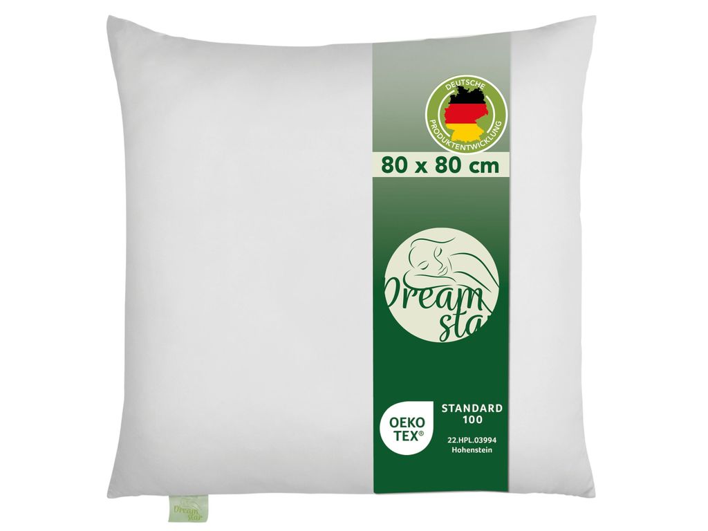 Eco microvezel kussens | 80 x 80 cm | DREAMSTAR Eco | Productafbeelding 