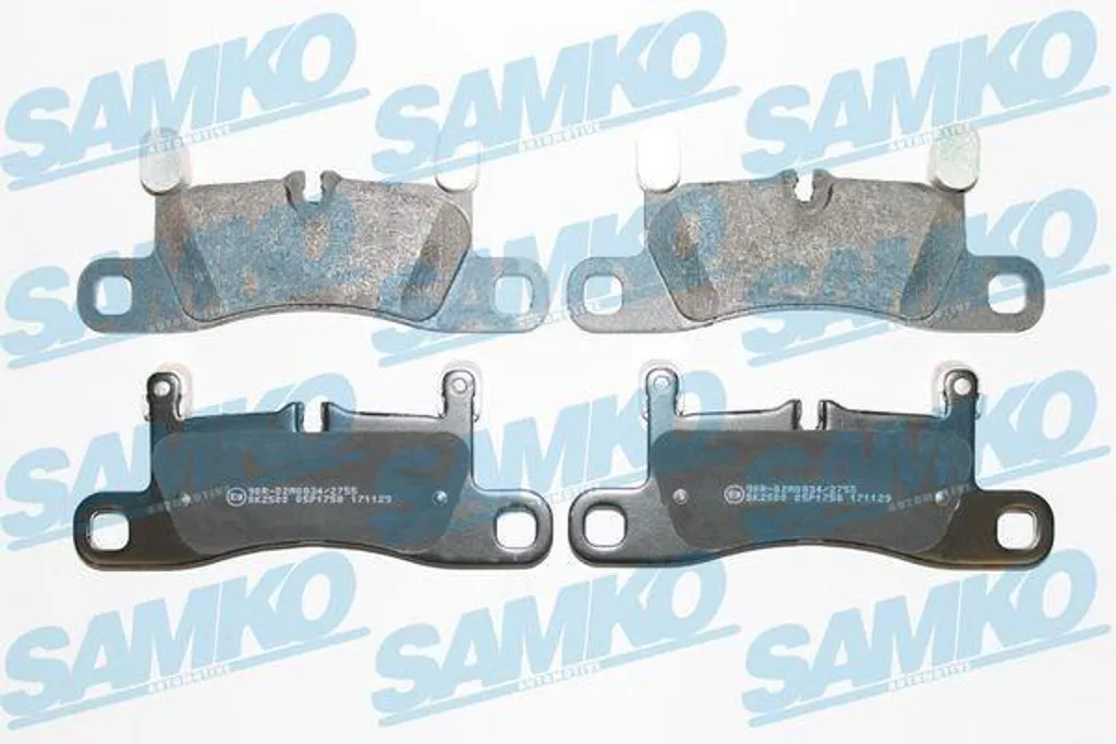 Plaquettes SAMKO 5SP1758 freinage silencieux Porsche Cayenne 92A
