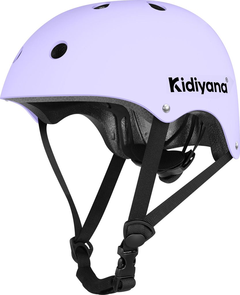 Dětská cyklistická přilba Kidiyana S (48-54 cm) ve fialové Obrázek produktu 