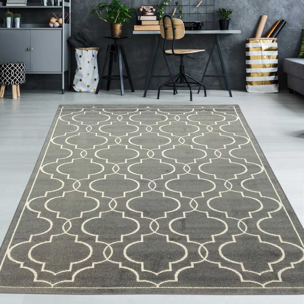 In- & Outdoor Teppich anthrazit Größe - 120 x 170 cm