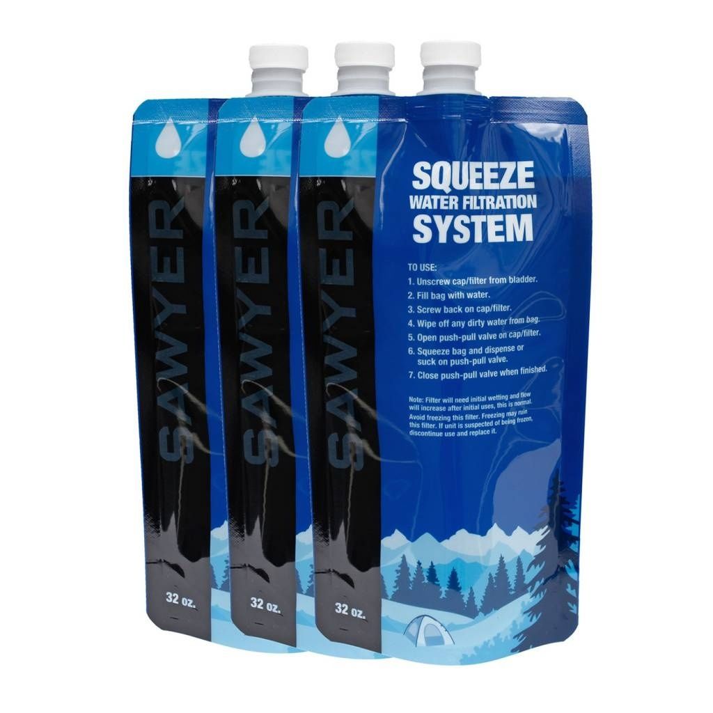Sawyer 1 Liter Squeezable-Beutel (3 Stück)