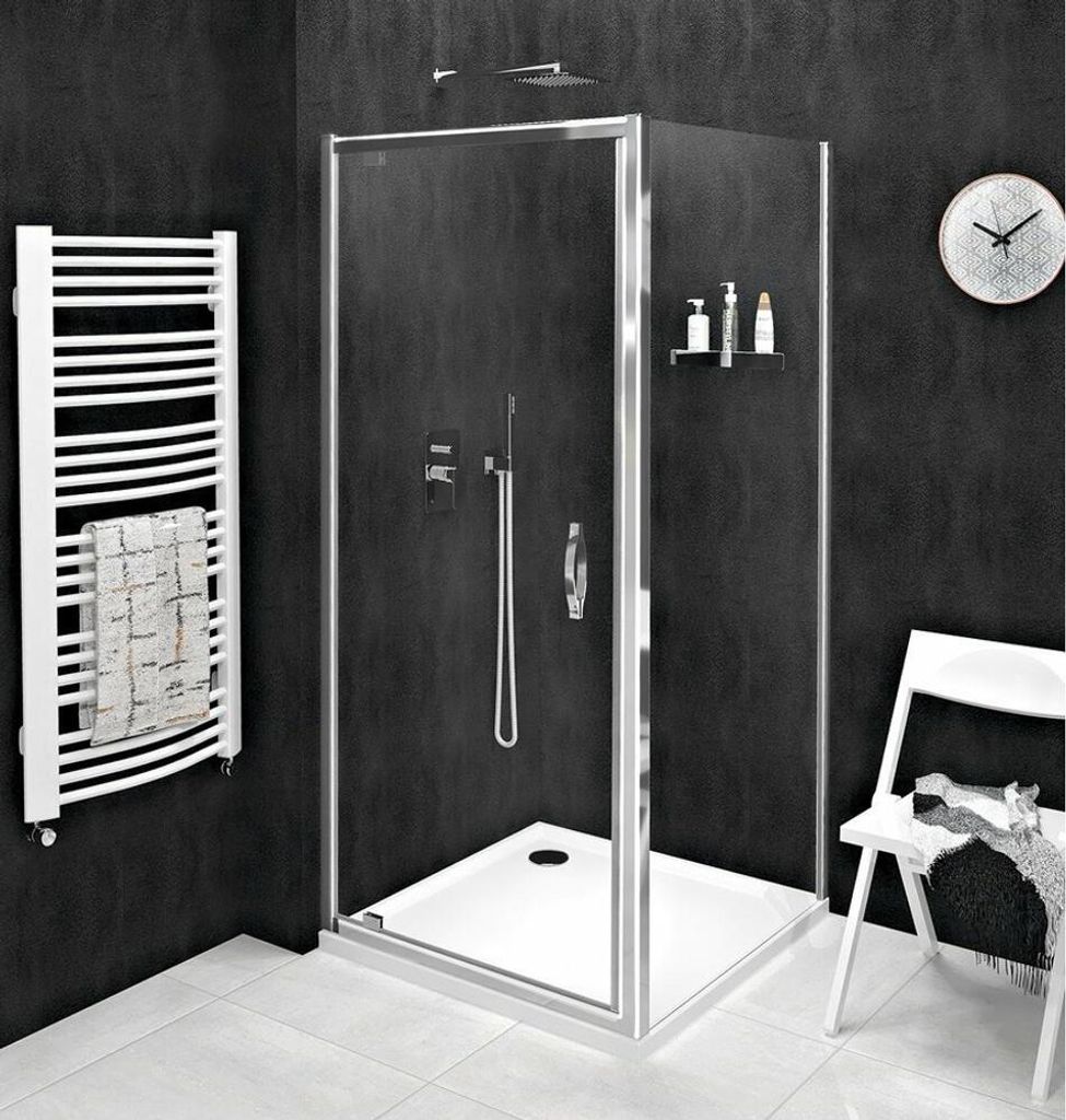 SIGMA SIMPLY Rechteckige Duschkabine Drehtür 800x750mm L/R Variante, Klarglas