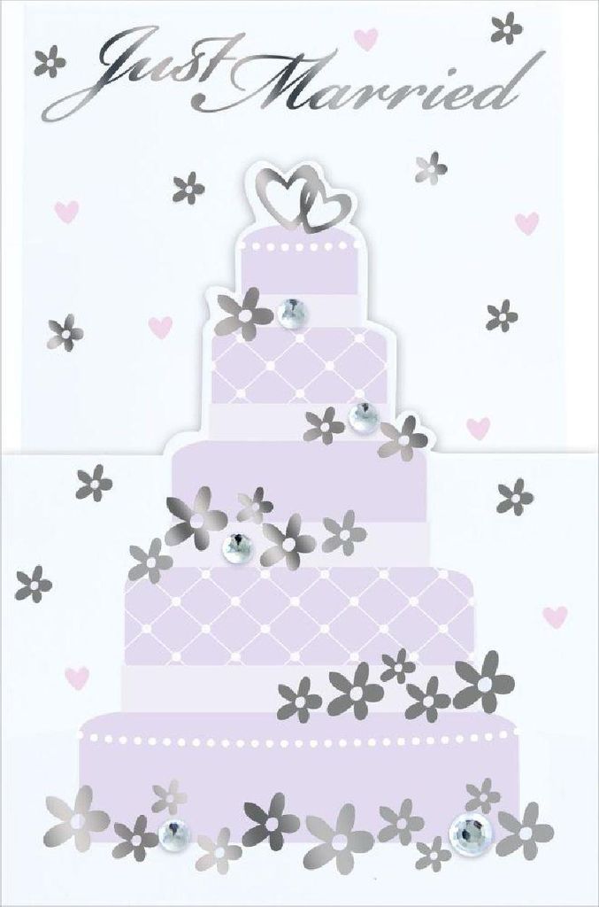 Artebene Karte Präge-Hochzeitstorte hochwertig elegant für Hochzeiten