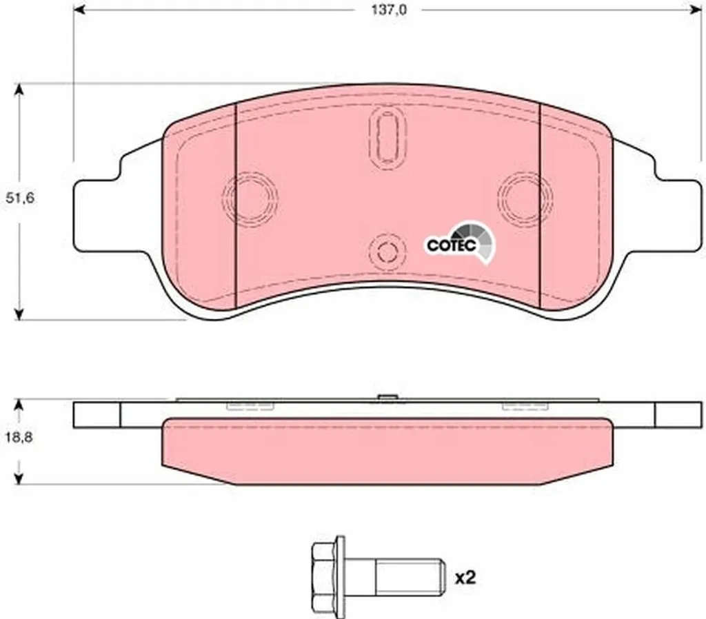 Plaquettes de frein pour Berlingo et C4 - Fiabilité TRW GDB1623 OE 4253 30