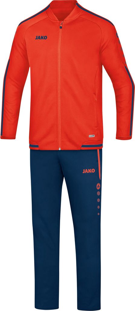 Jako Fußball Präsentationsanzug Striker 2.0 Damen Sportanzug Jacke Hose orange navy Gr 44
