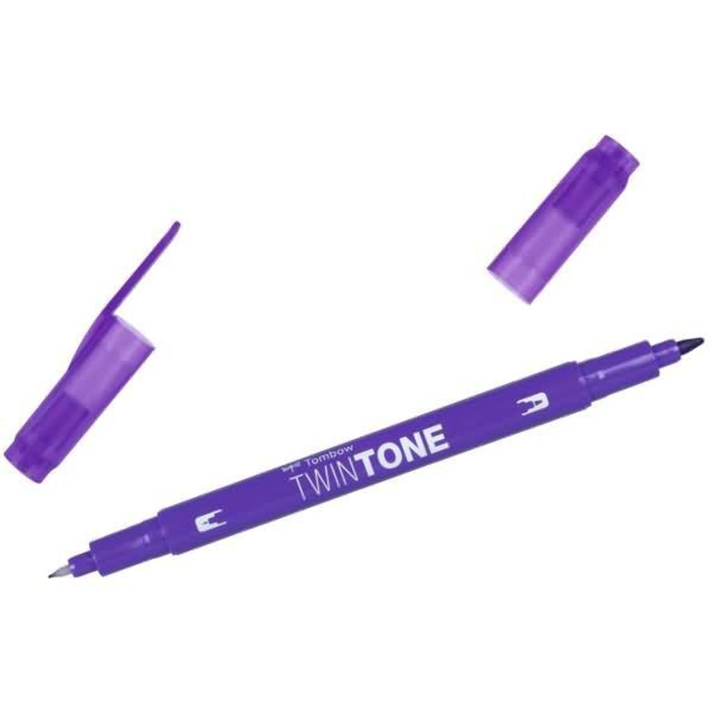 Doppelfasermaler TwinTone Rund- und Finelinerspitze grape
