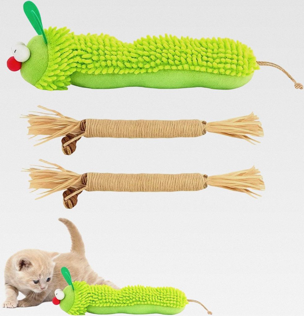 Katzenminze Spielzeug, Katzenspielzeug Selbstbeschäftigung Mit Katzenminze, Interaktives Spielzeug Für Katzen Zur Zahnpflege Und Stressabbau, 1 R...
