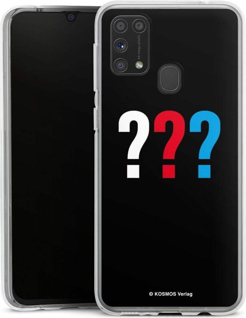 DeinDesign Handyhülle für Samsung Galaxy M31 Silikon Hülle Case Smartphone Schutzhülle Logo Offizielles Lizenzprodukt Die drei ???